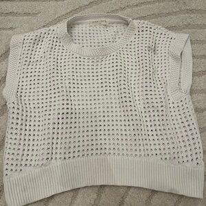 Frenchi Ivory Knit Sleeveless Top
